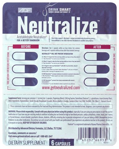 Neutralize Pocket Pack Single
